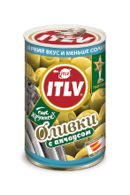 Оливки зеленые с анчоусами