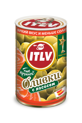 Оливки зеленые с лососем