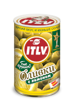 Оливки зеленые с лимоном