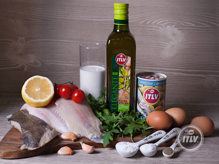 Террин из белой рыбы с оливками и анчоусами - Шаг 1
